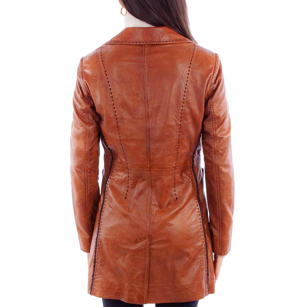 Scully Women's Stitching Accent Leather Jacket