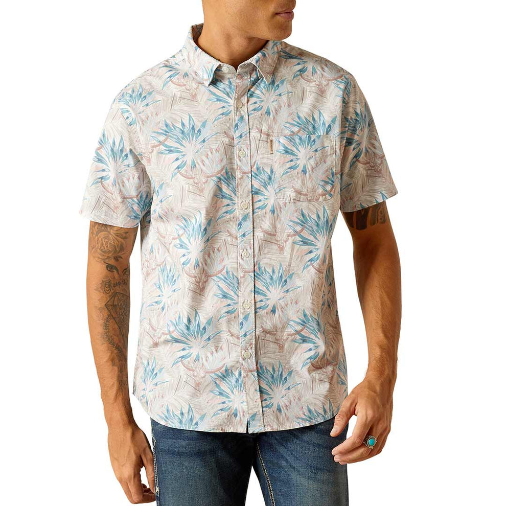 Ariat Men's Macklin Stretch Modern Fit Short Sleeve Button-Down Shirt