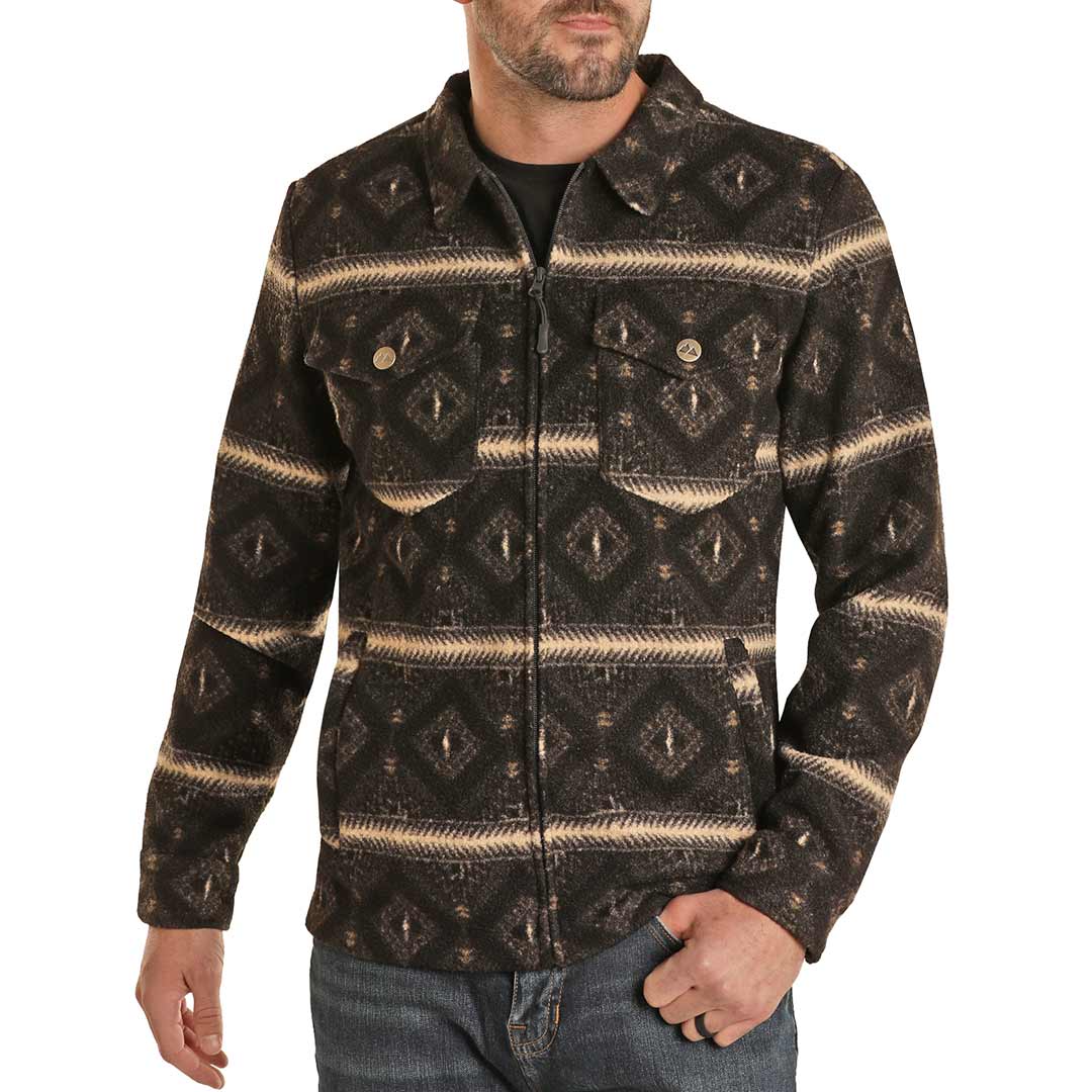 Aztec print mens jacket best sale