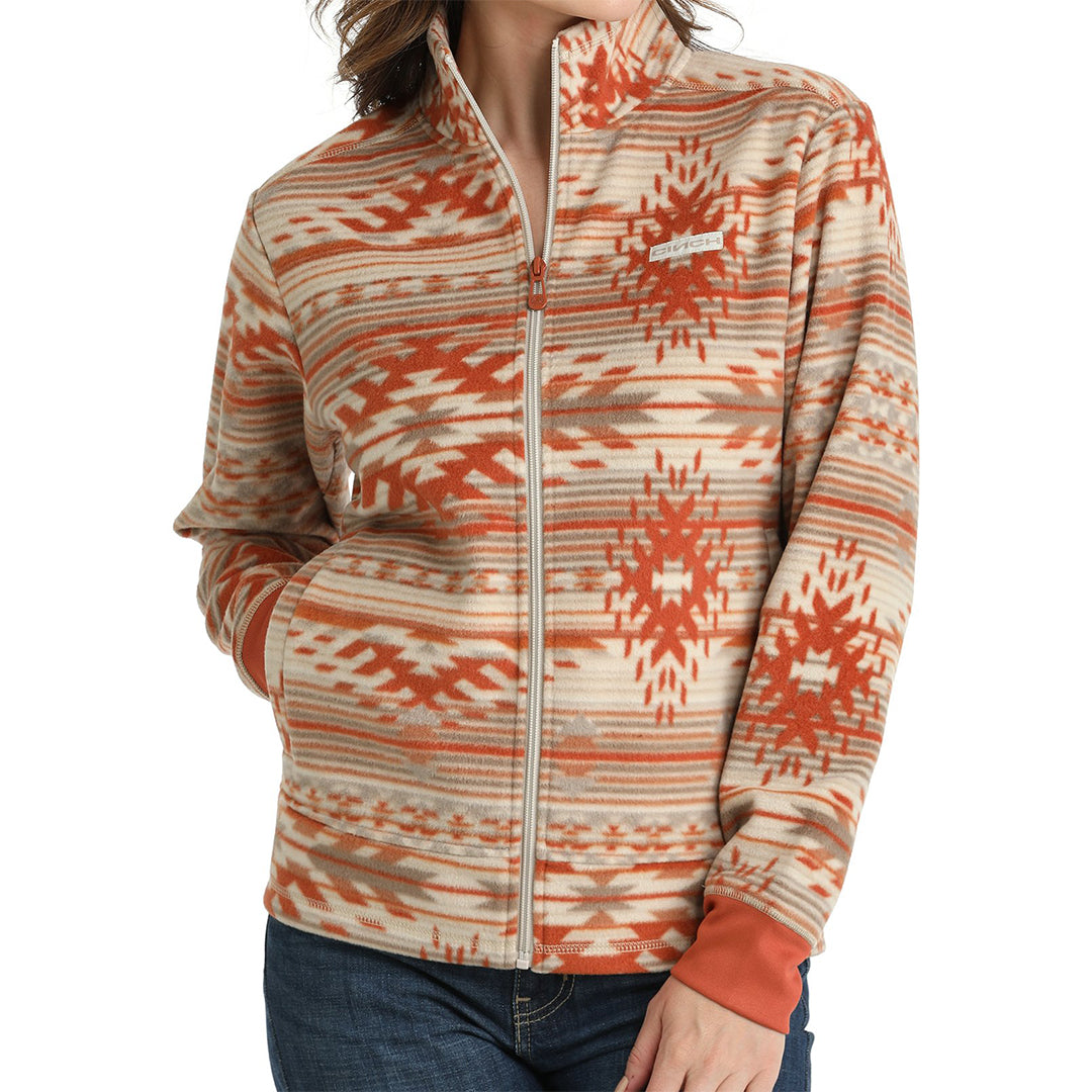 Cinch Women's Southwestern Print Fleece Jacket