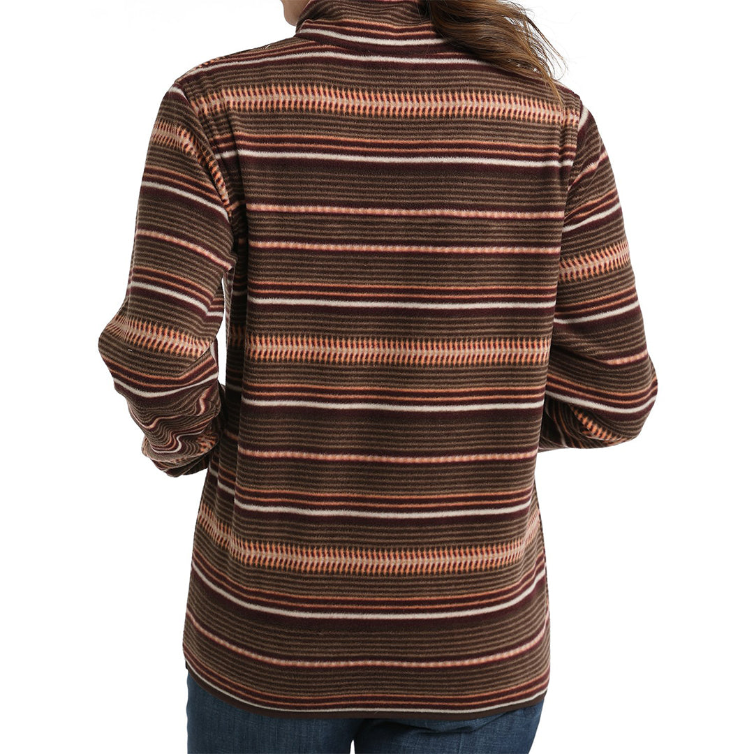 Cinch Women's Striped Fleece Pullover