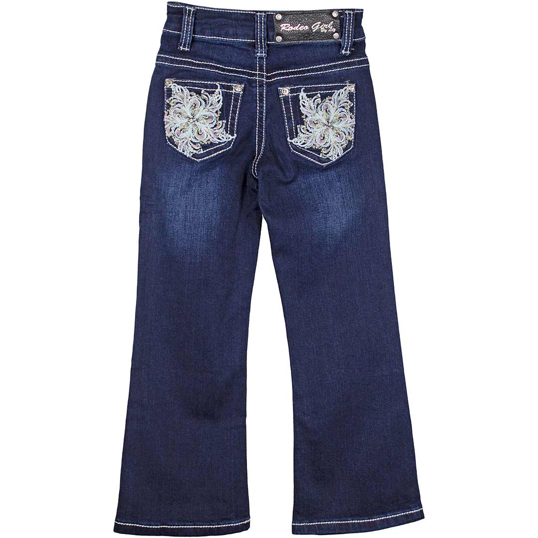 Girls 2024 floral jeans