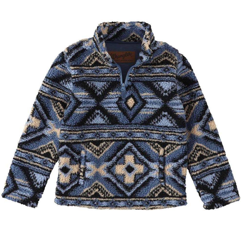 Wrangler Boys' 1/4 Zip Sherpa Pullover