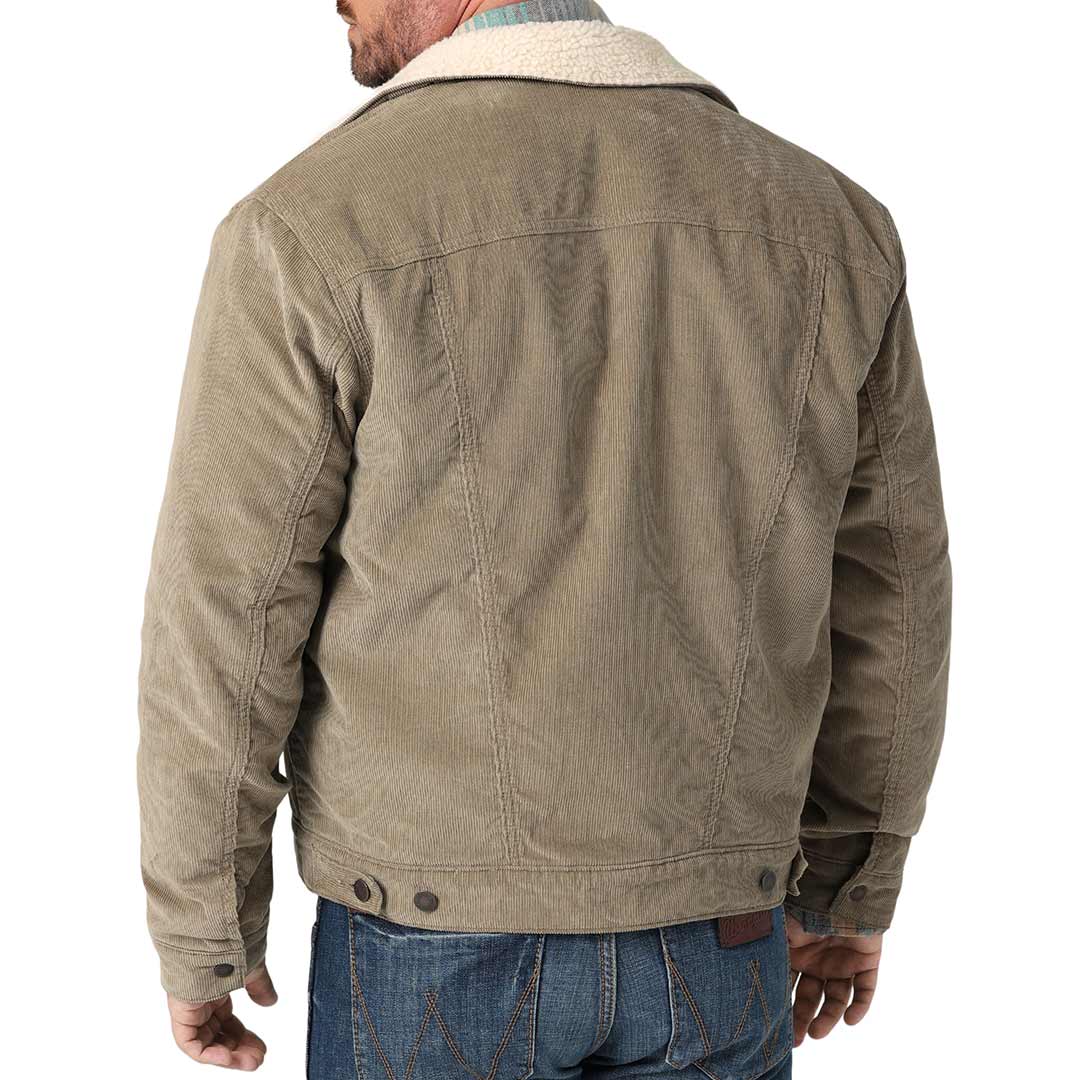 Wrangler Men's Cowboy Cut Sherpa Lined Corduroy Jacket