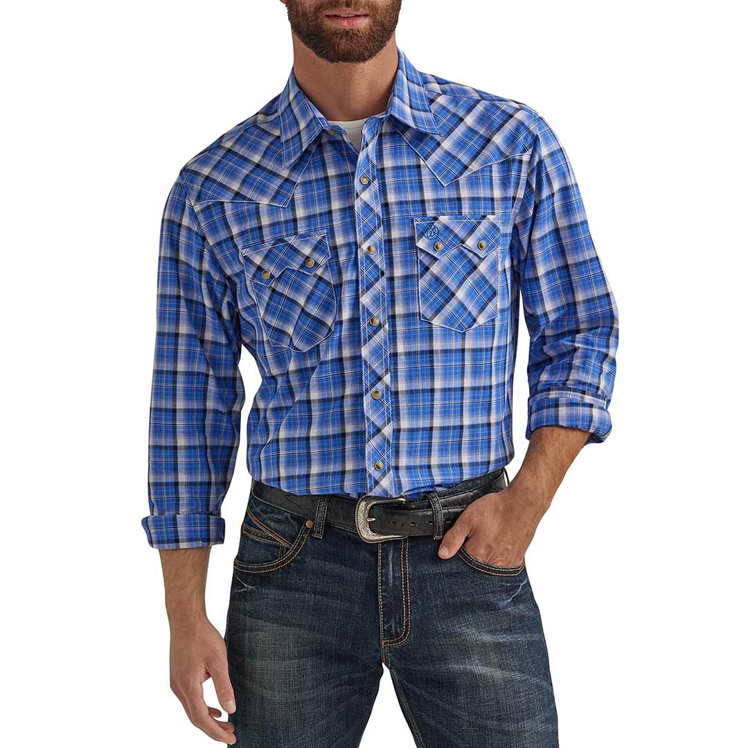 Wrangler Men's Retro Plaid Snap Shirt