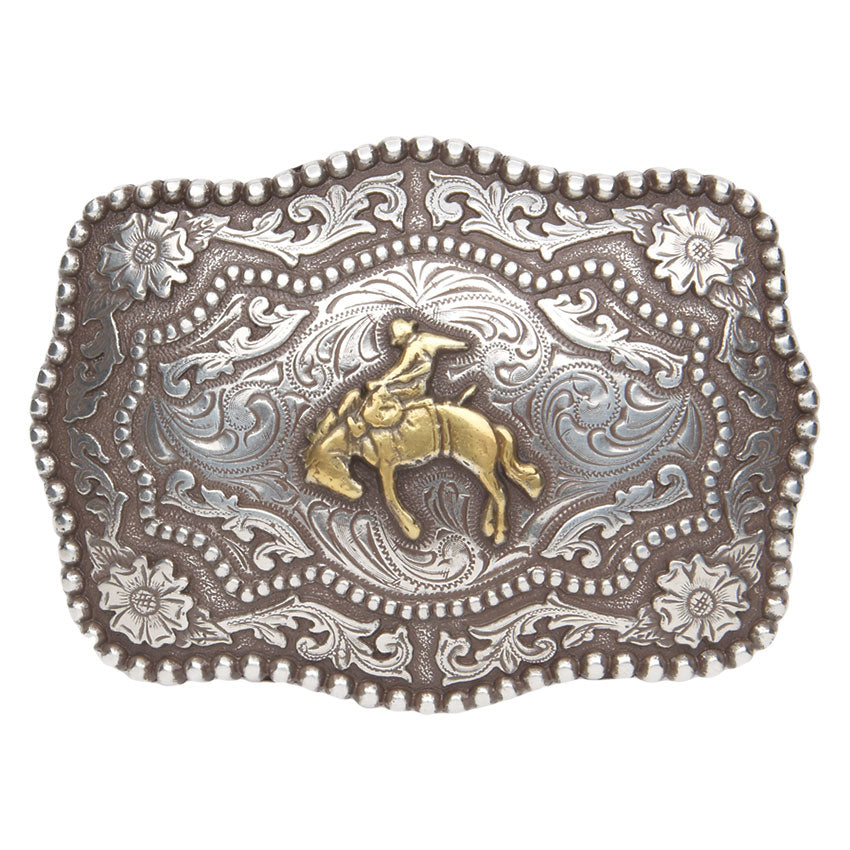 AndWest Men's Bronc Buster Antique Buckle