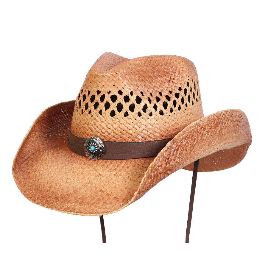 Conner Hats Joshua Tree Raffia Straw Cowboy Hat