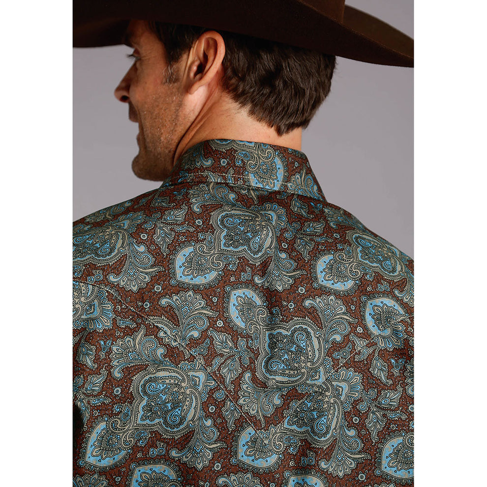 Stetson Men's Rail Paisley Print Shirt