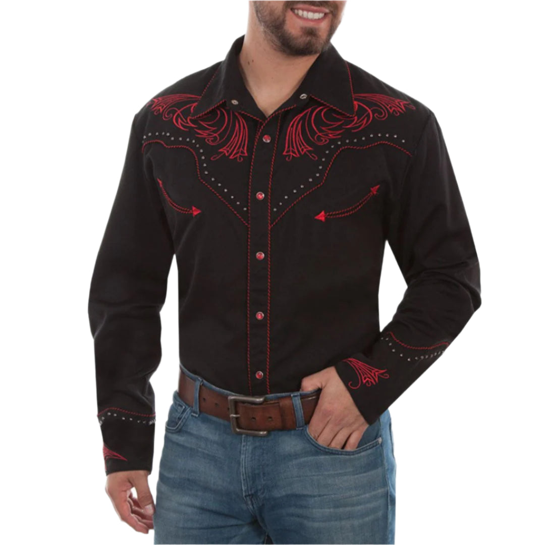 Scully embroidered western on sale shirts