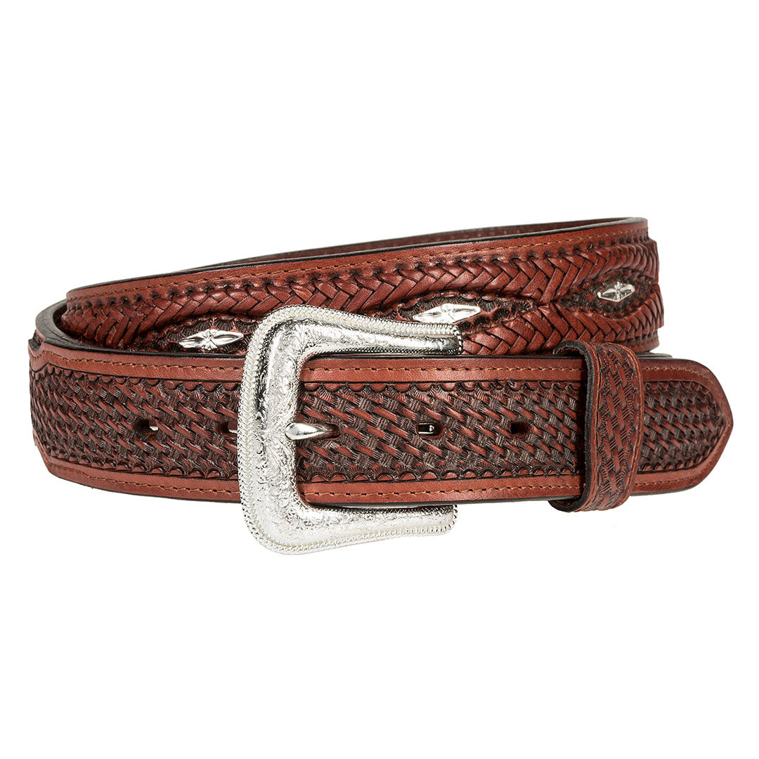 Wrangler Men's Diamond Stud Lacing Belt