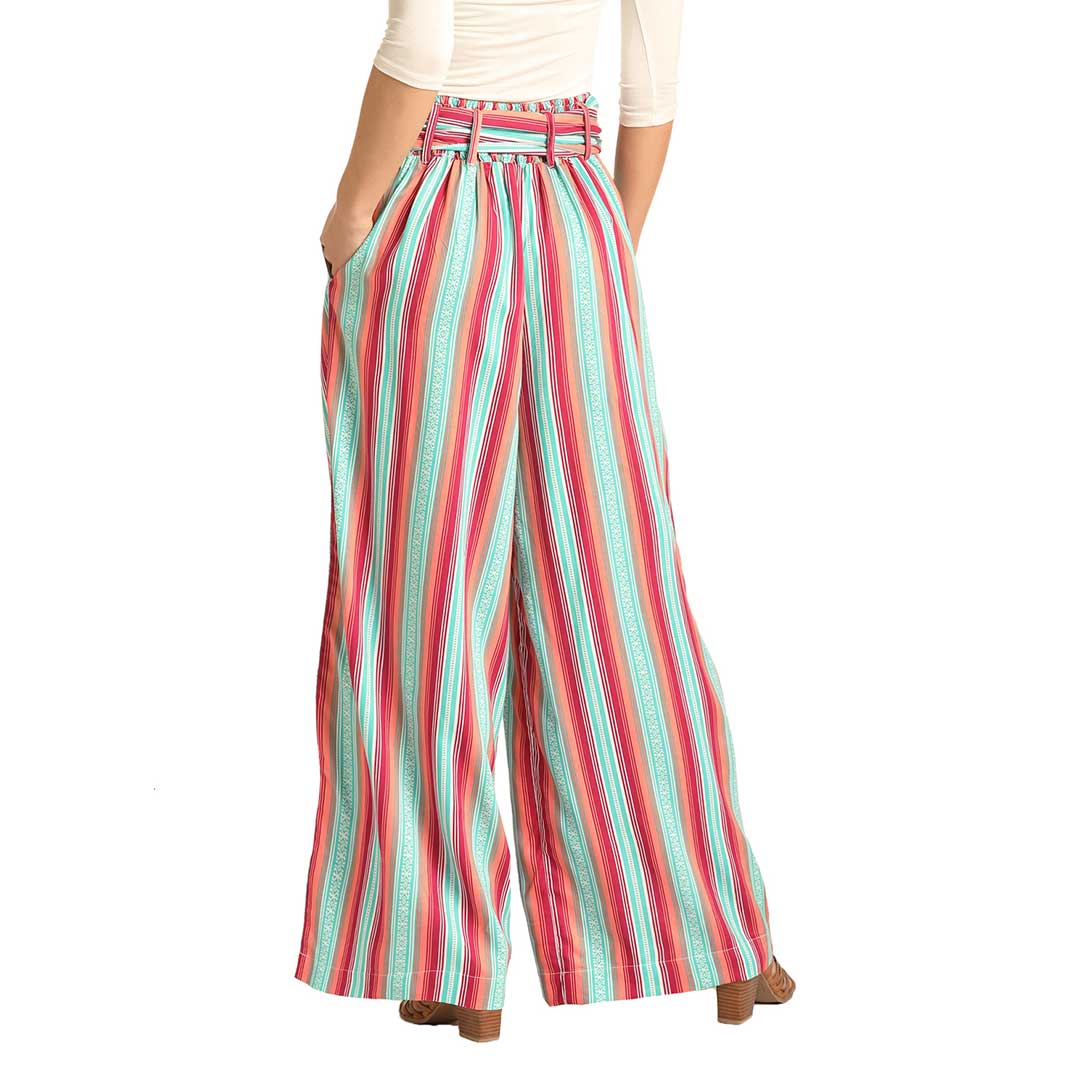 Rock & Roll Cowgirl Women's Stripe Wide Leg Pant