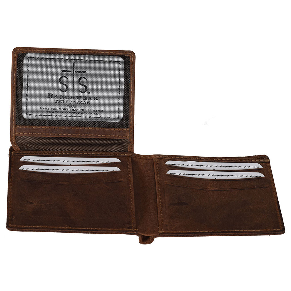 STS Ranchwear Men's Foreman Leather Bi-Fold Wallet