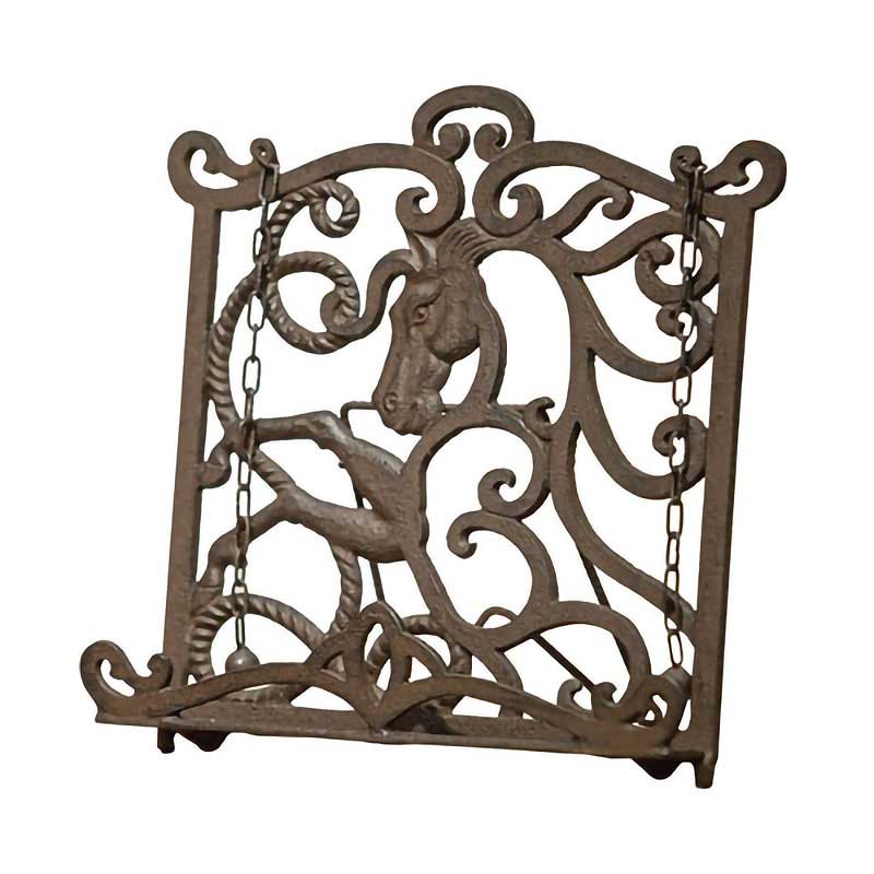 Manual Weavers Cast Iron Horse Book Stand