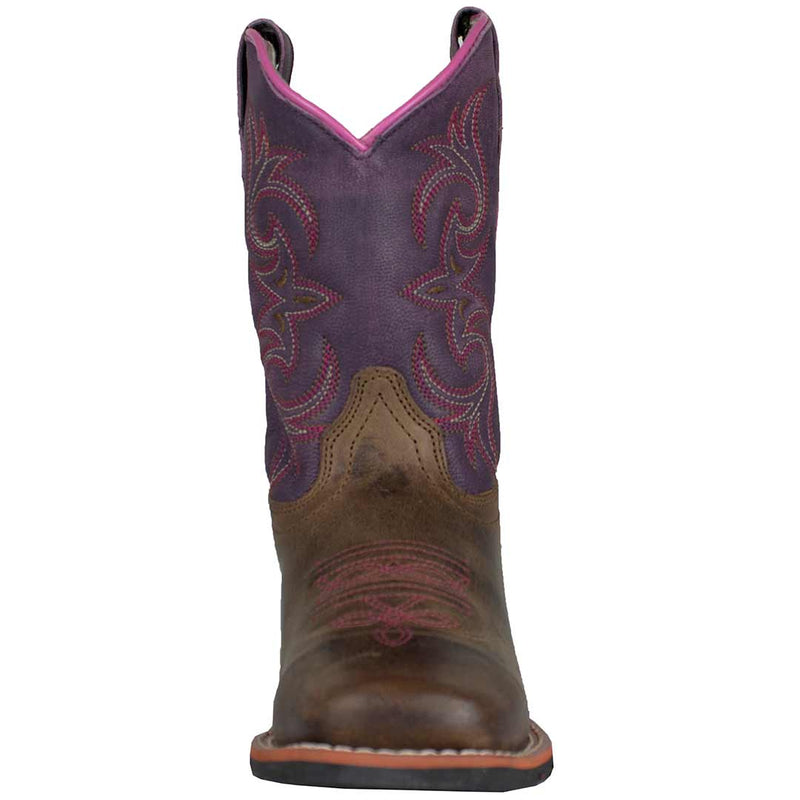 Dan Post Boots Majesty Square Toe Cowboy Toddler Girls Purple