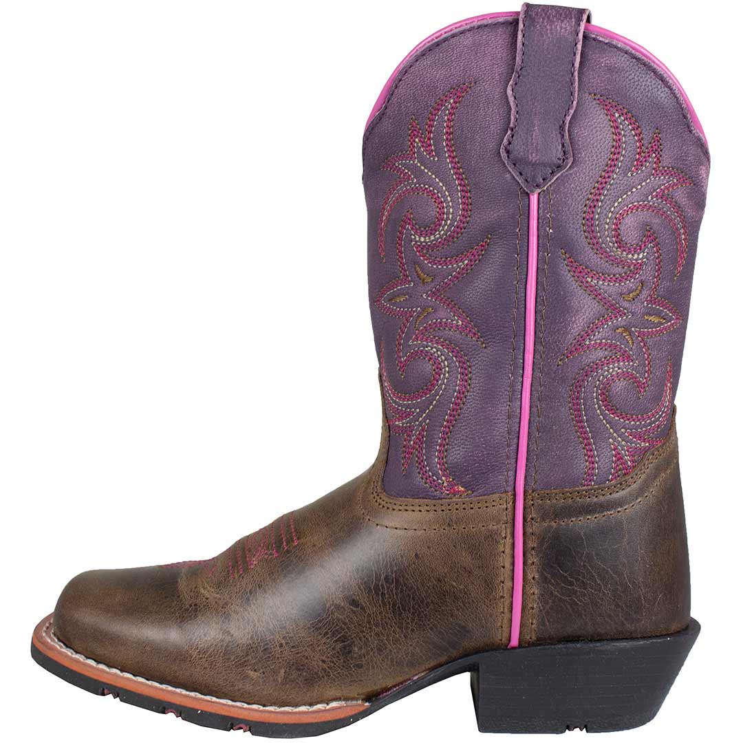 Girls purple cowgirl clearance boots