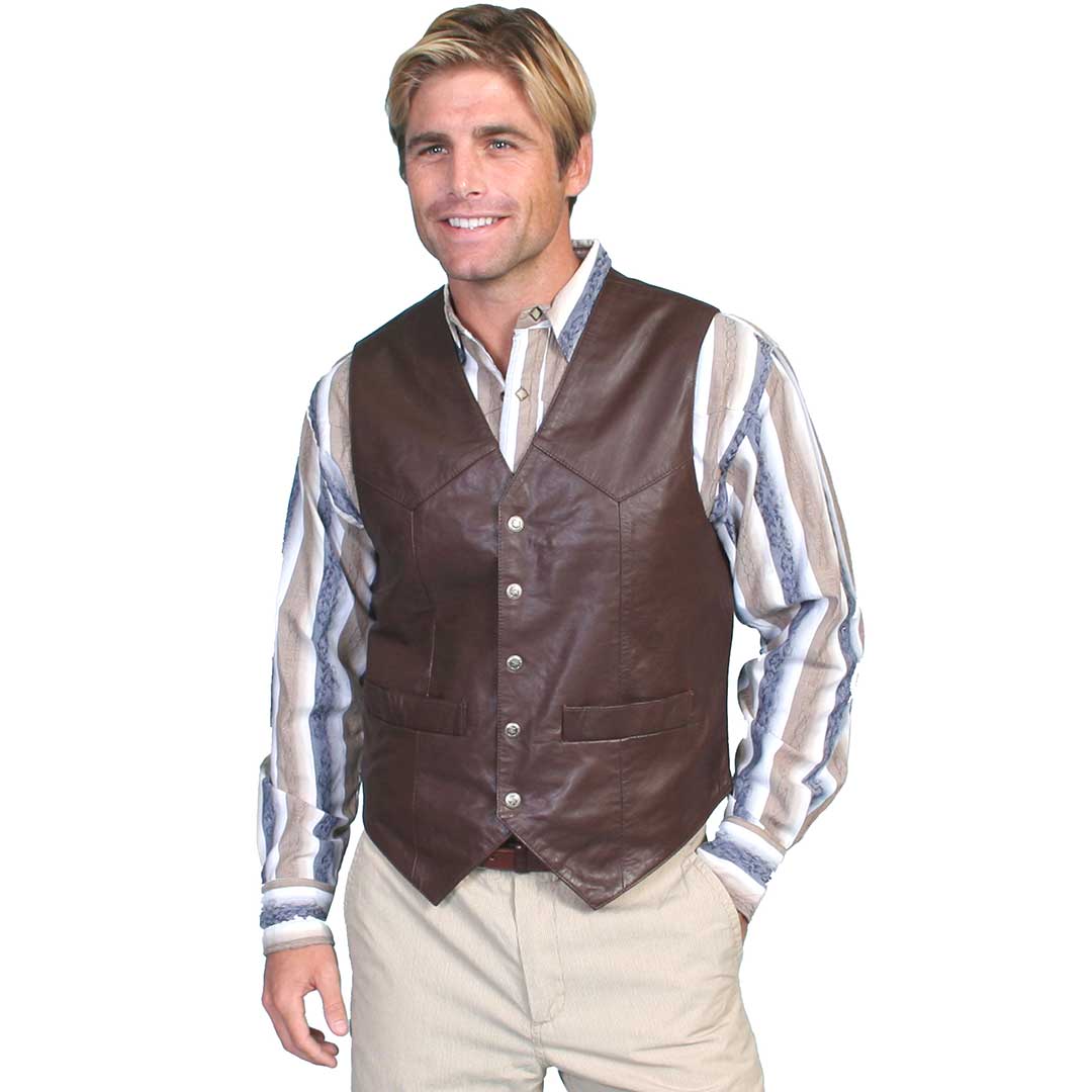 Scully Men's Lambskin Leather Vest | Lammle's – Lammle's Western Wear