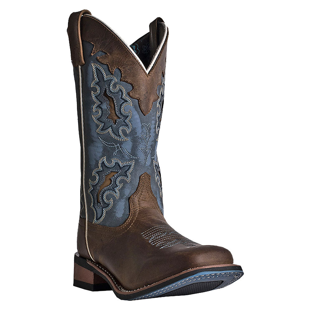 Blue and 2024 brown cowgirl boots