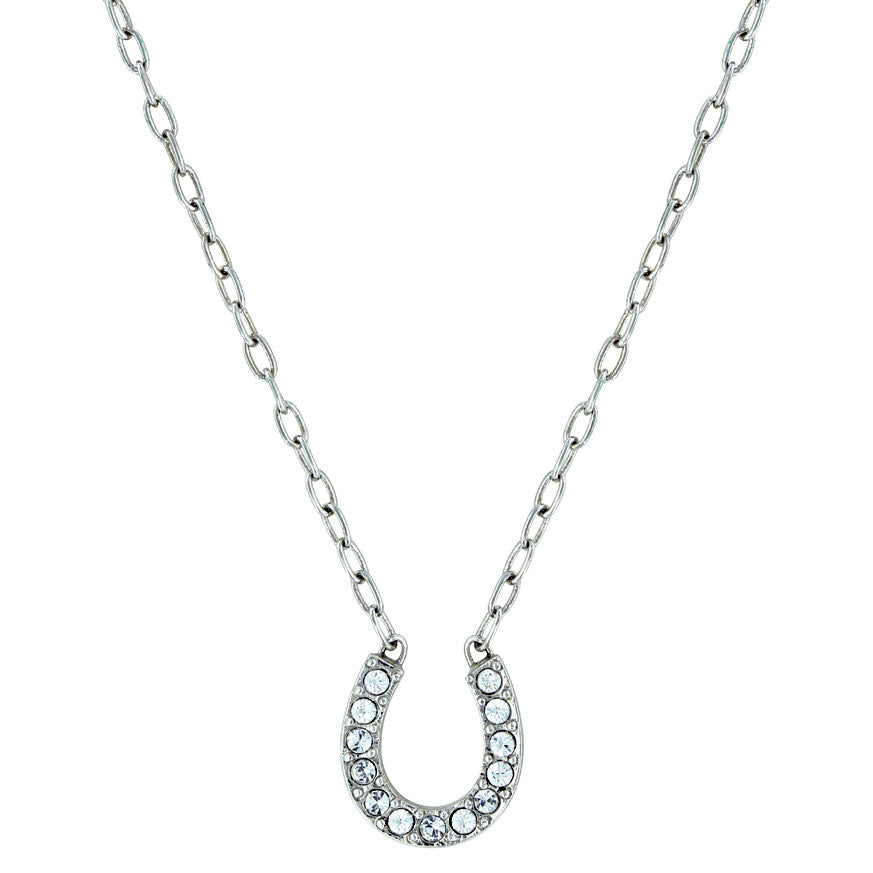 Montana Silversmiths Women's Crystal Horseshoe Necklace