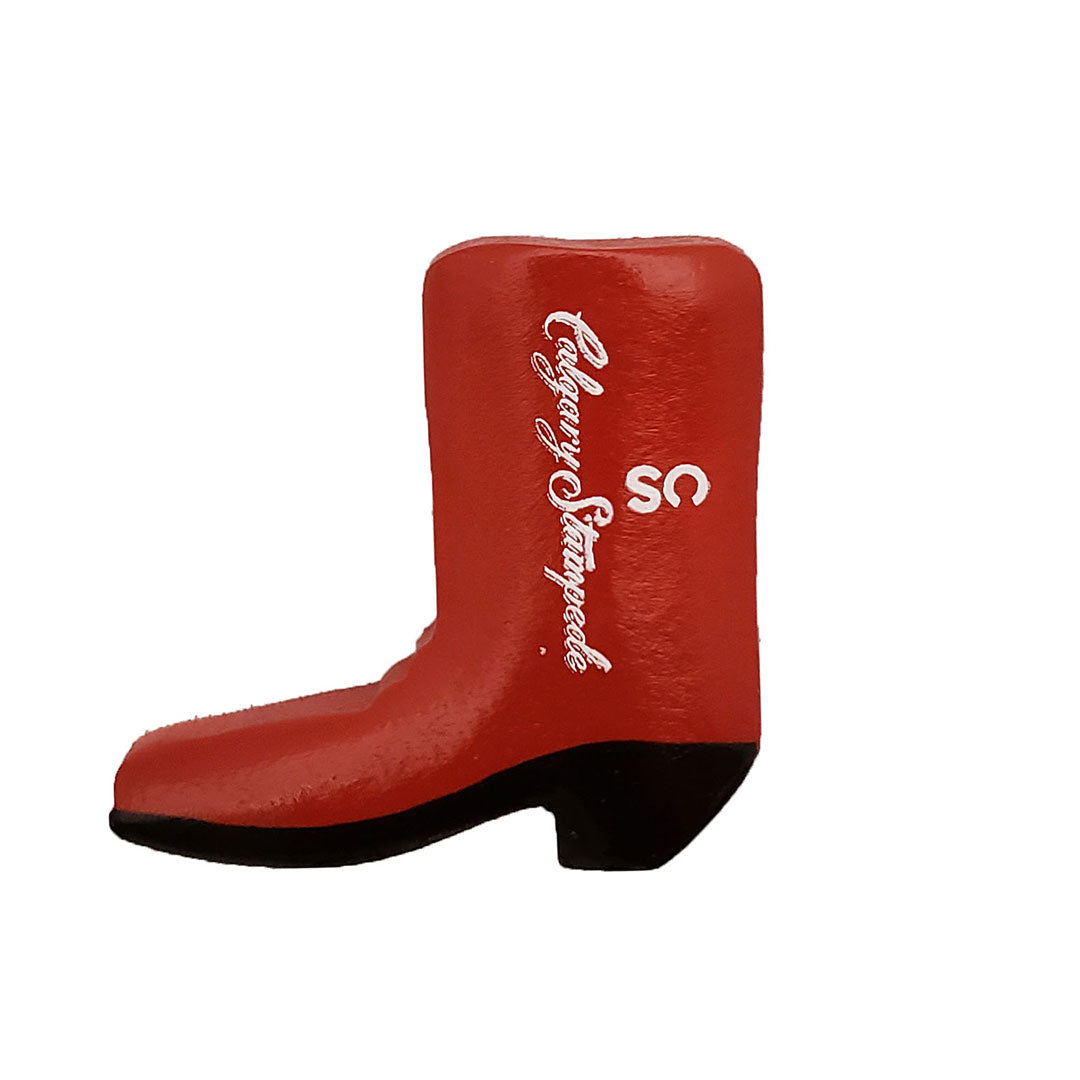 Calgary Stampede Red Cowboy Boot Wood Magnet