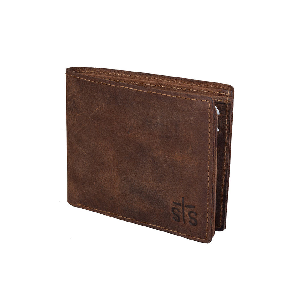 STS Ranchwear Men's Foreman Leather Bi-Fold Wallet