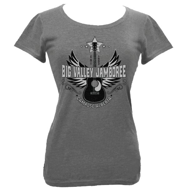 Big Valley Jamboree Women's Guitar Wing Graphic T-Shirt
