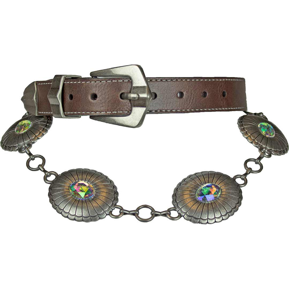 Catchfly Women's Jewelled Concho Belt