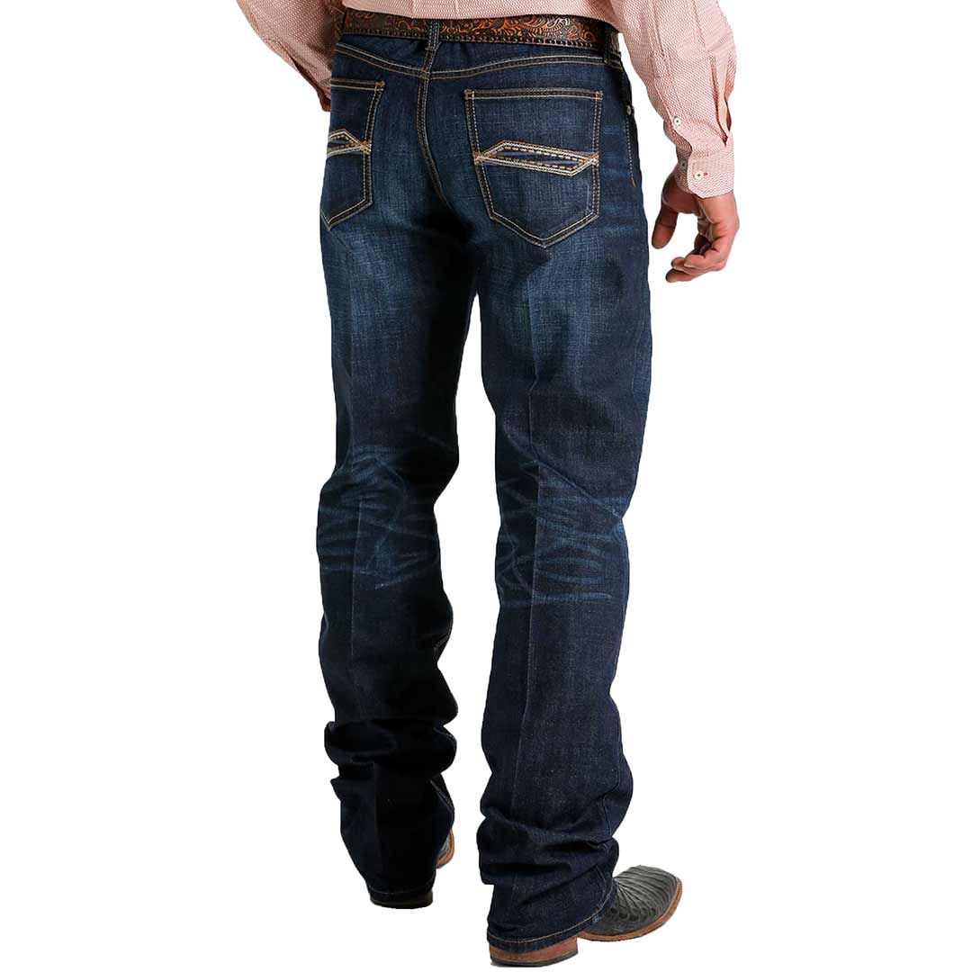 Cinch Men's Ian Slim Fit Boot Cut Jeans - Dark Stonewash