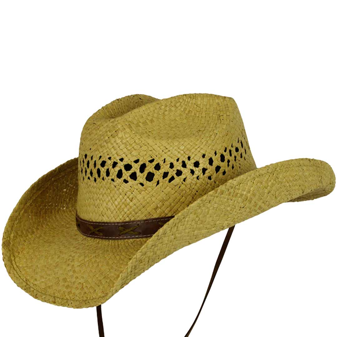 Conner Hats X Band Raffia Straw Cowboy Hat