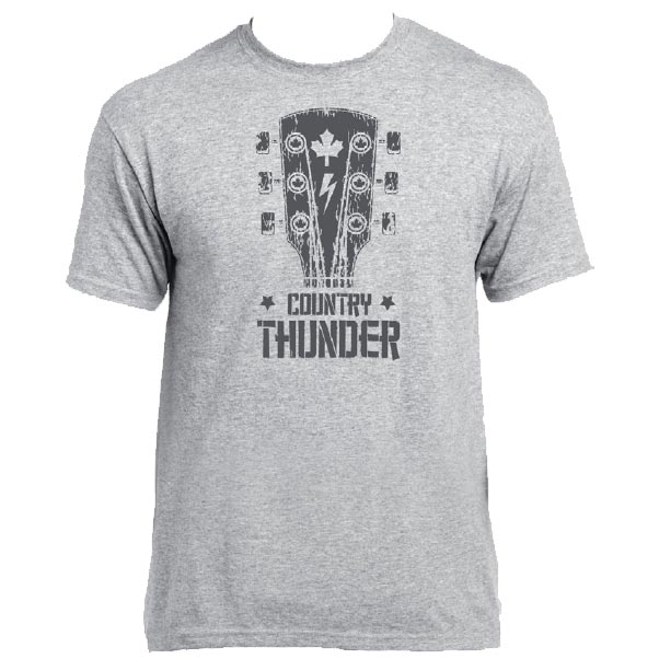 Country Thunder Unisex Guitar Head Graphic T-Shirt