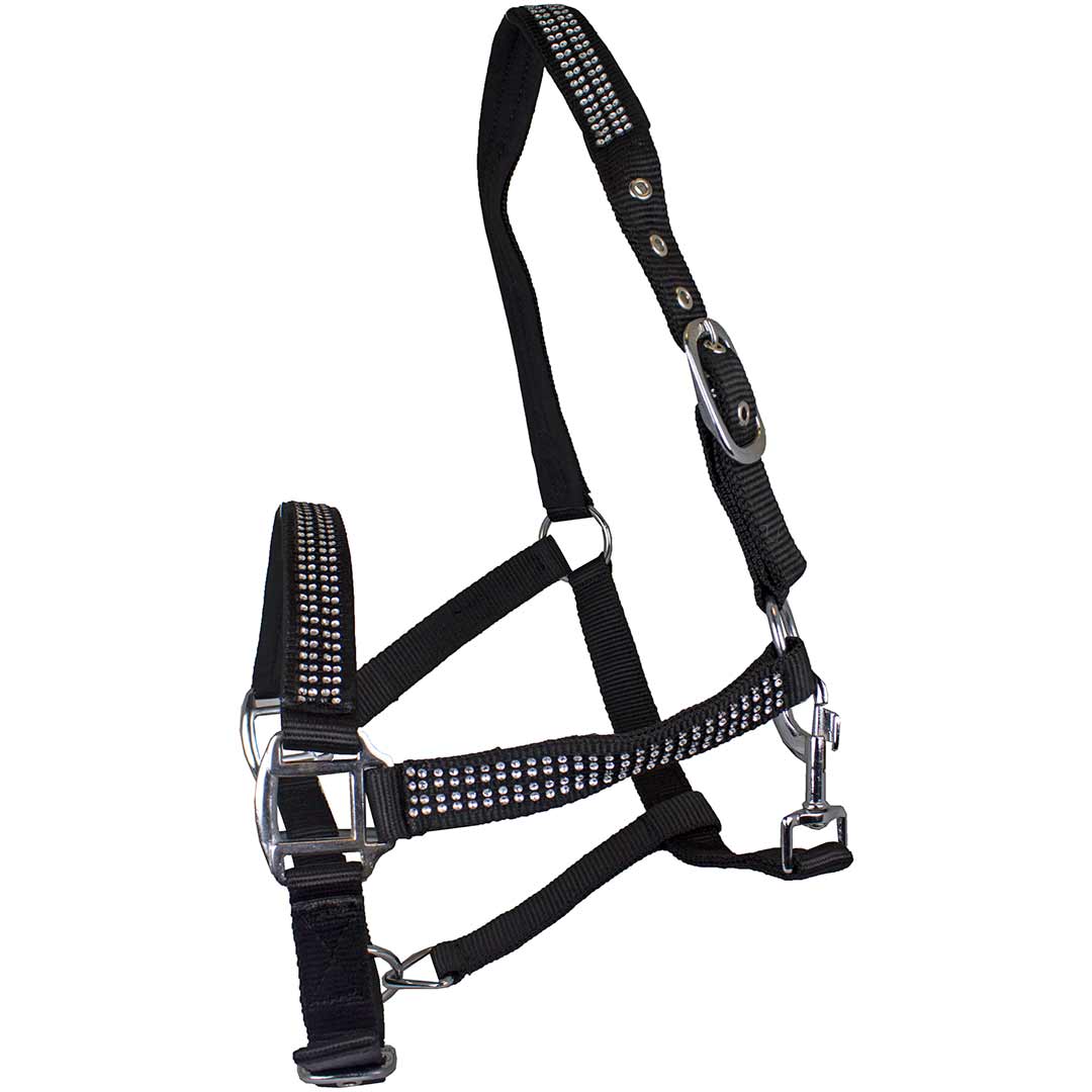 Cowboy Collection Nylon Halter with Rhinestones