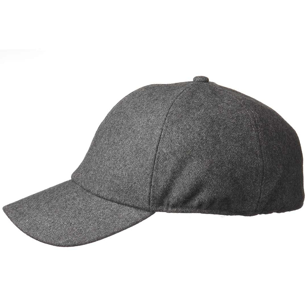 Crown Cap Men's Low Profile Melton Ball Cap With Ear Flaps