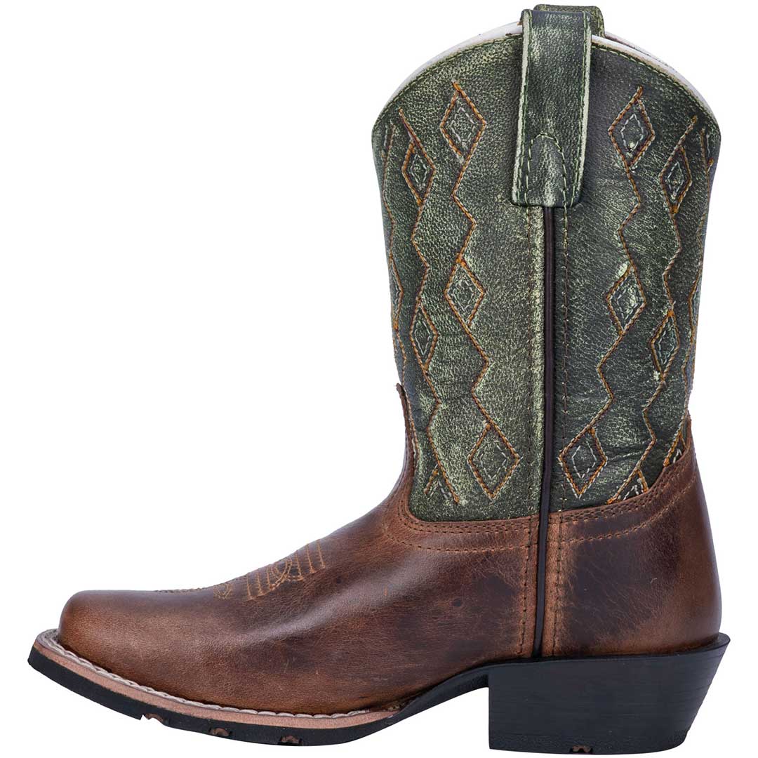 Dan Post Boys' Teddy Square Toe Cowboy Boots