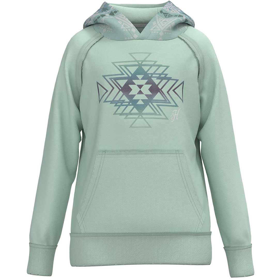 Hooey Youth Girls Chaparral Hoodie Light Turquoise