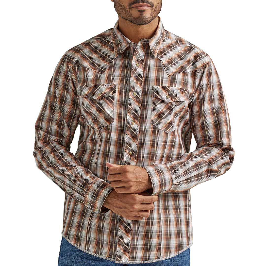 Wrangler western fashion hot sale snap shirt