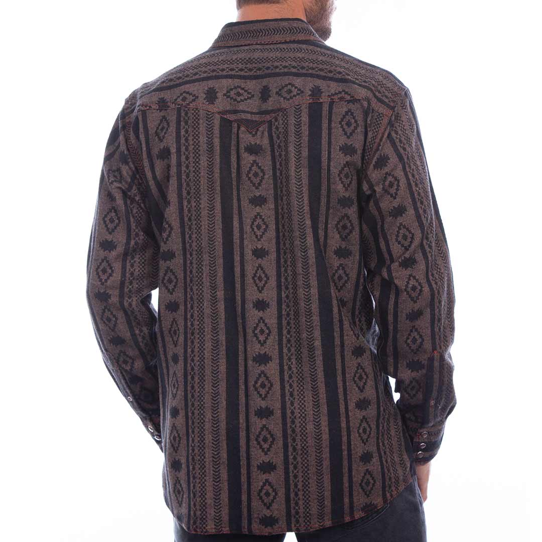 Scully Men's Aztec Print Snap Shirt