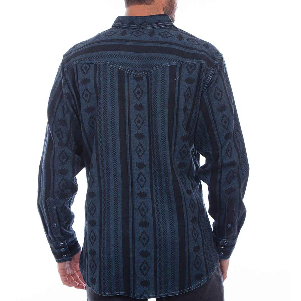 Scully Men's Aztec Print Snap Shirt