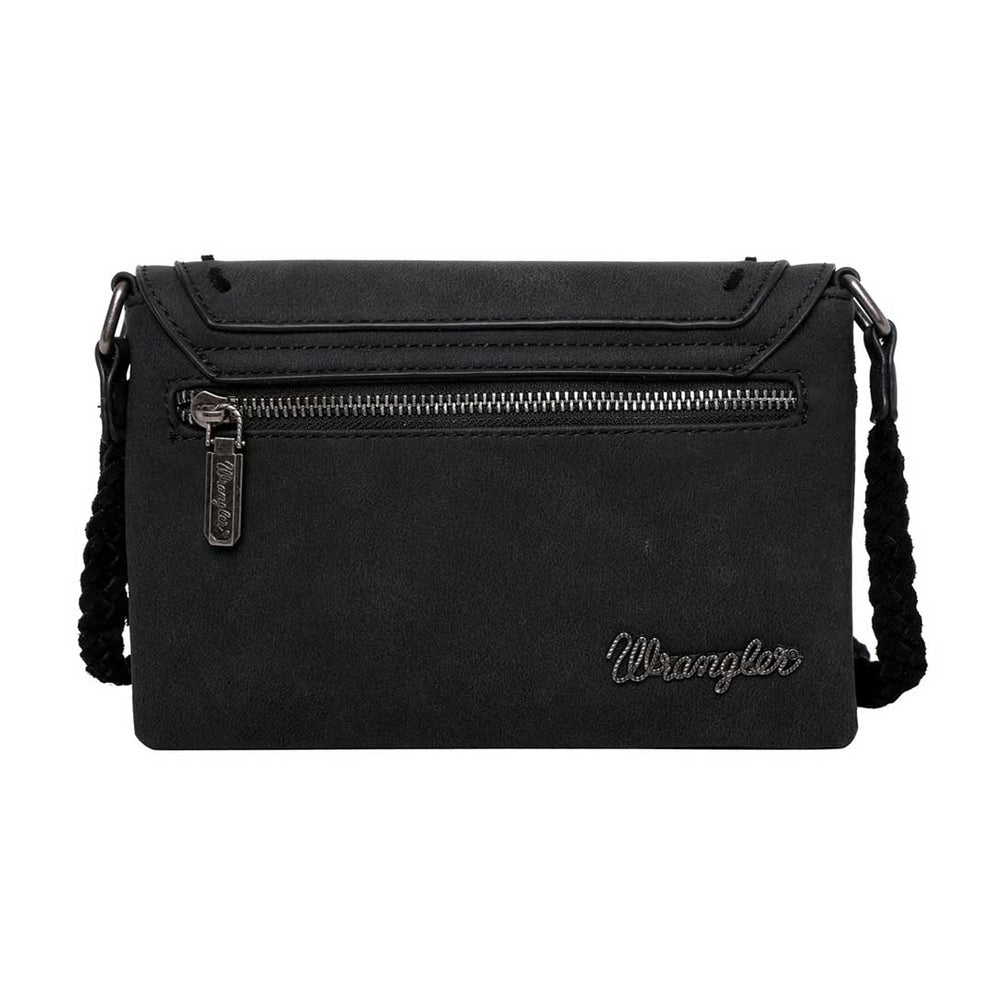 Wrangler Fringe with Embroidery Crossbody Purse