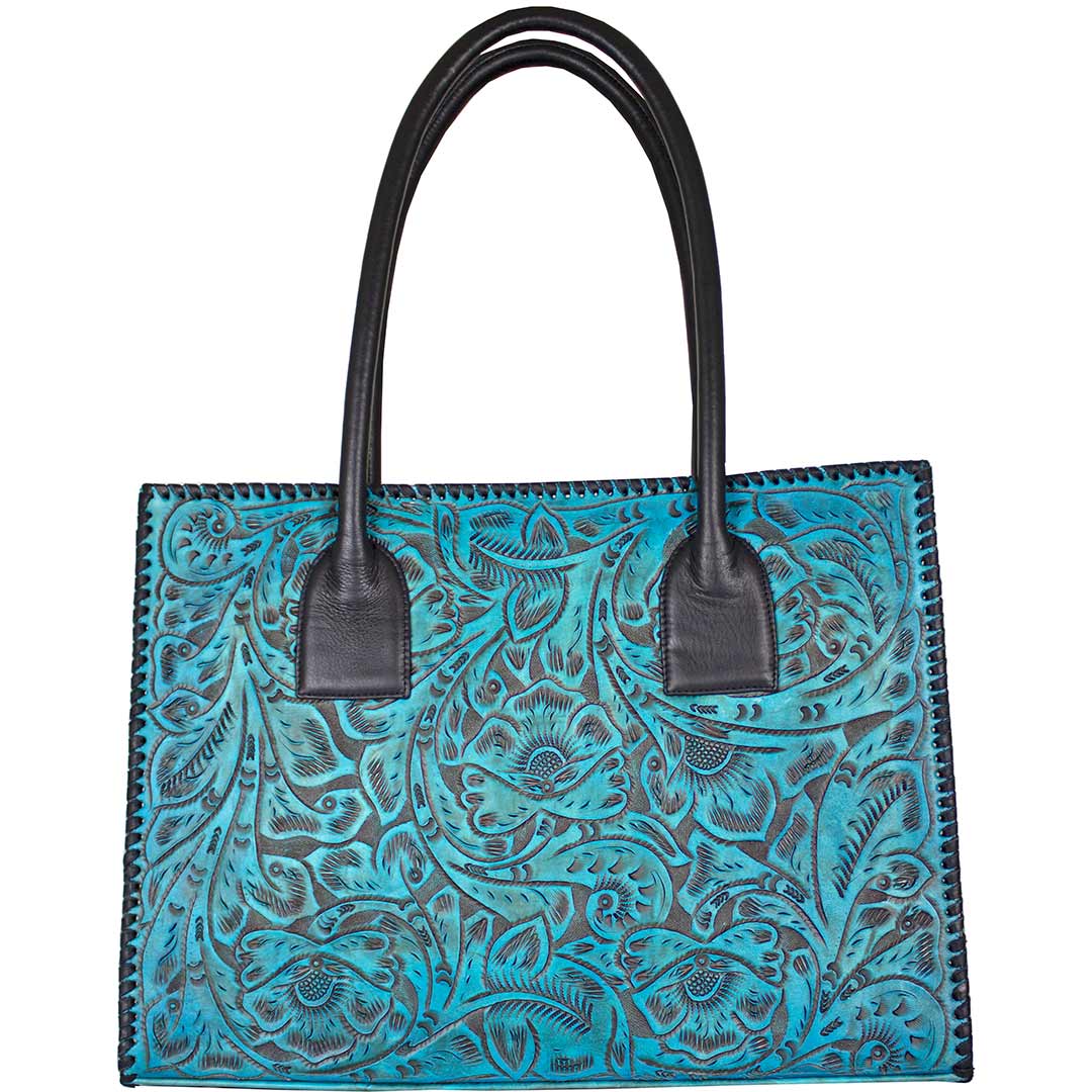 Juan Antonio Hand Tooled Leather Tote Bag