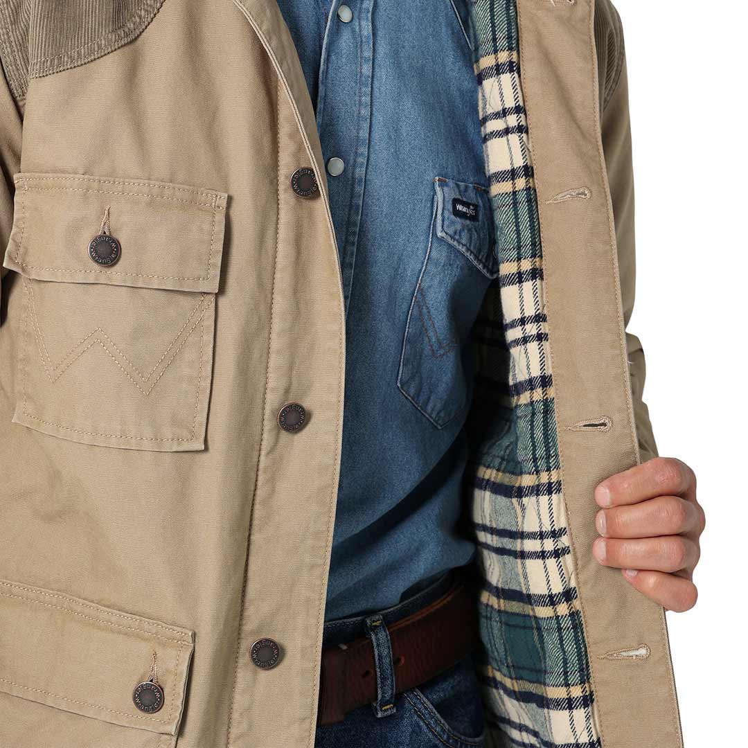 Wrangler Men's Corduroy Yoke Lined Barn Coat | Lammle's – Lammle's