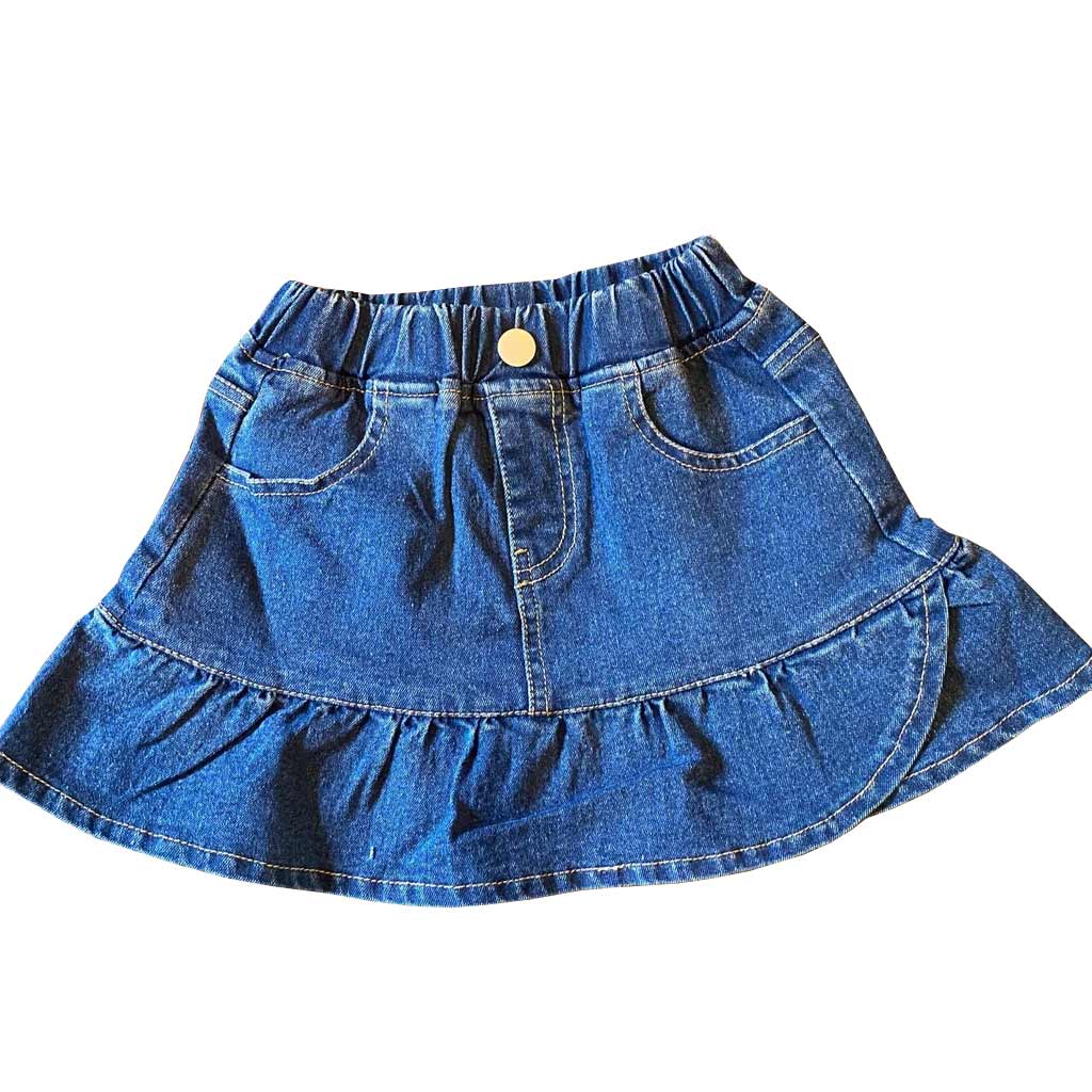2T Upcycled Denim Toddler Skirt With Cotton Navy Blue Floral Ruffle, Lace  Trim and Tulle. Cute for Country Barn Wedding Flower. Handmade - Etsy  Finland