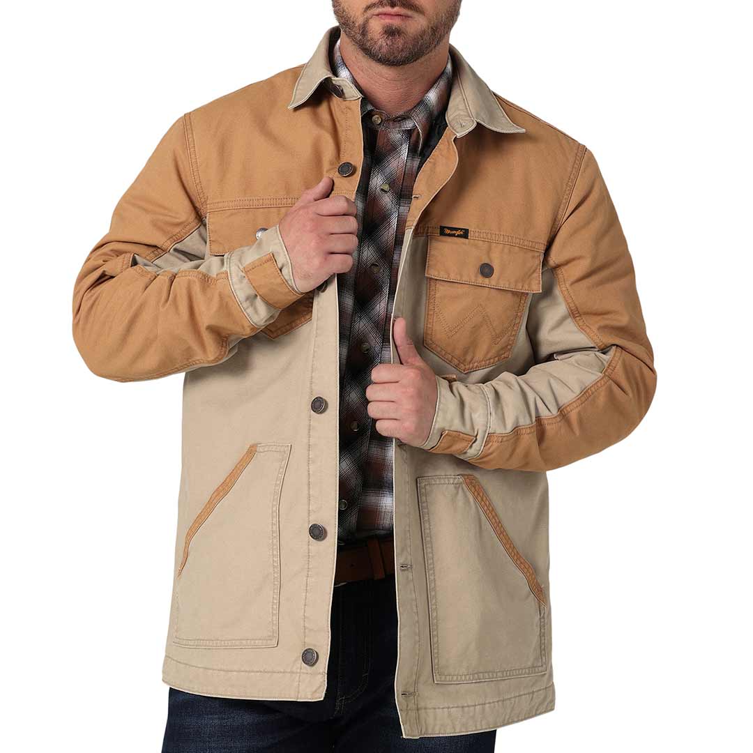 Canvas chore outlet jacket