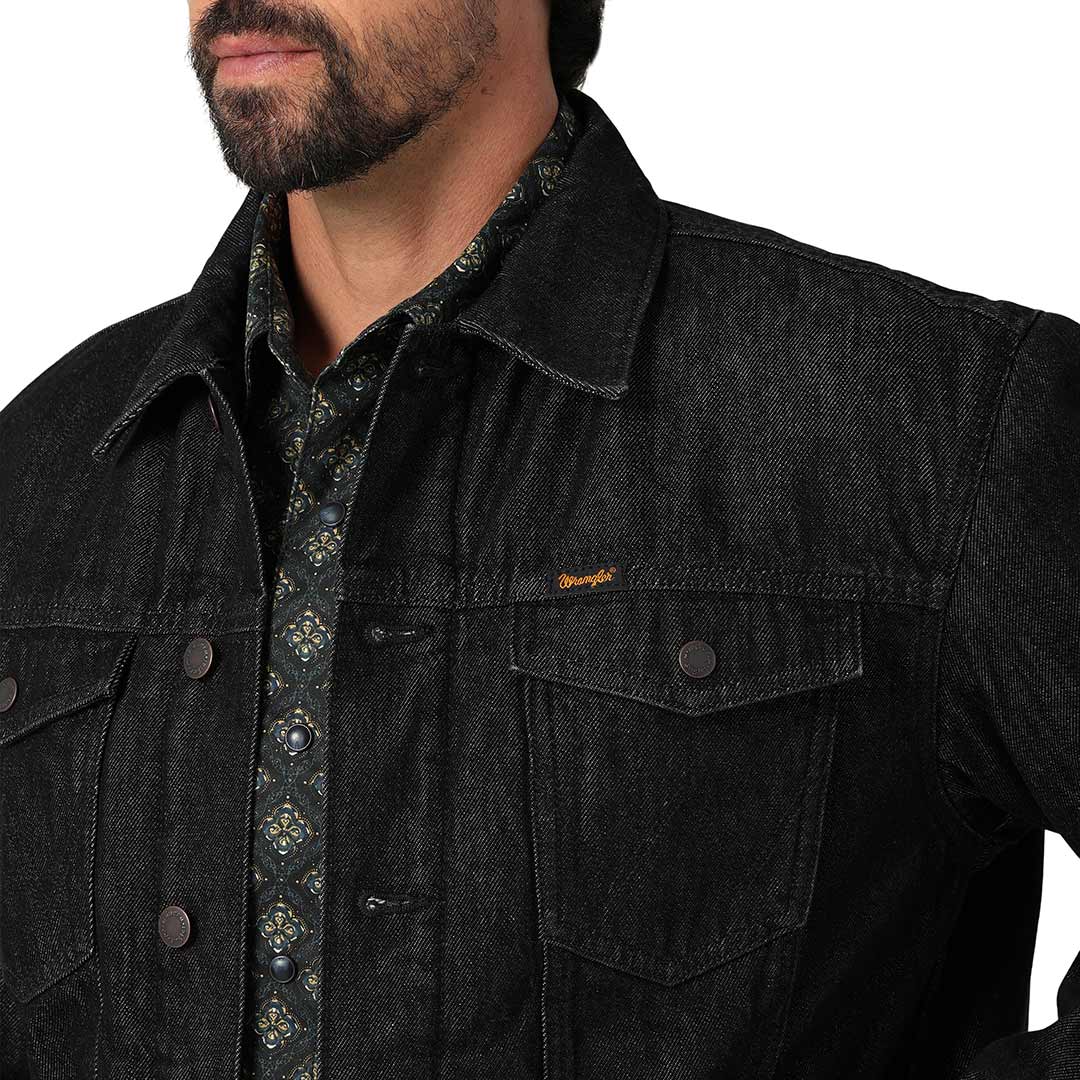 Wrangler Men's Cowboy Cut Sherpa Lined Denim Jacket