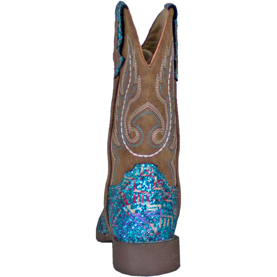 Brown glitter 2024 cowgirl boots