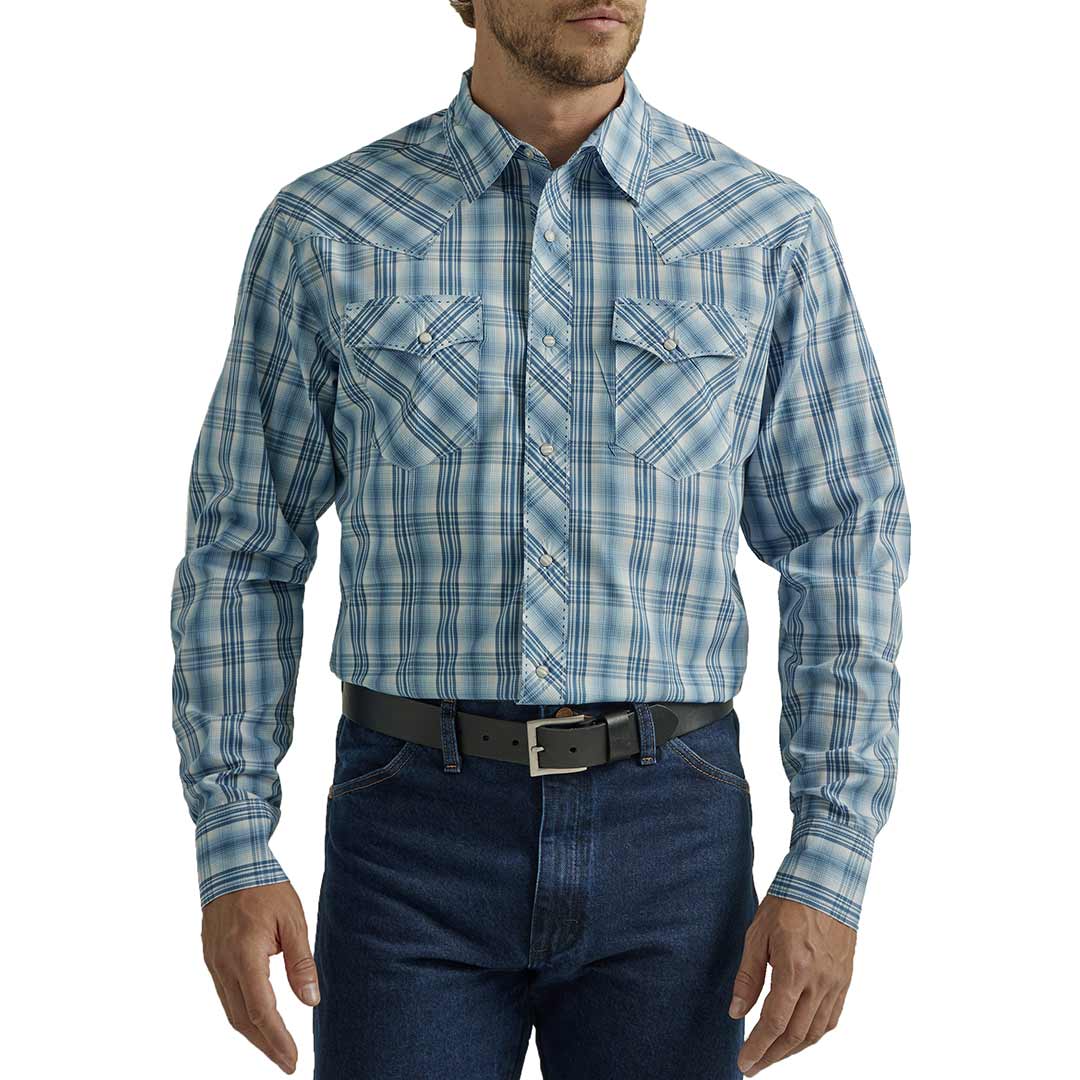 Wrangler Men's Fashion Plaid Snap Shirt