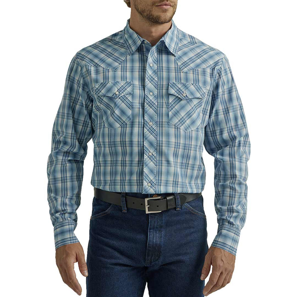 Wrangler Men's Fashion Plaid Snap Shirt