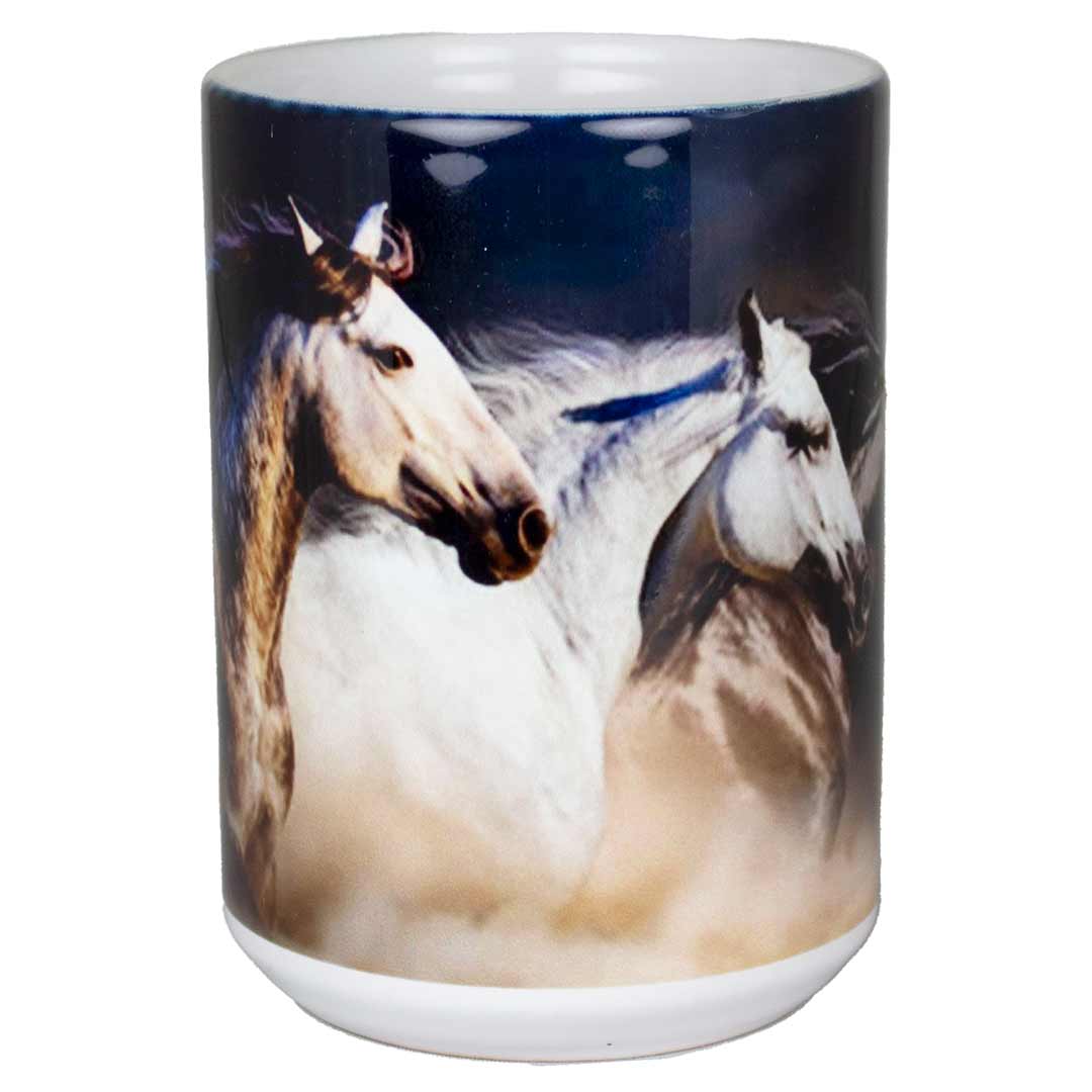 Nature's Window 3 Horses Mug