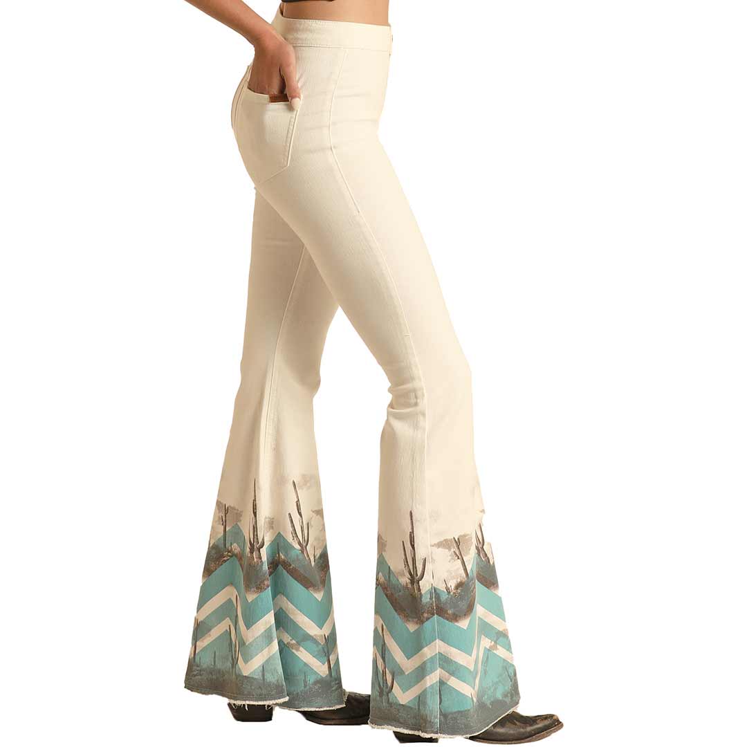 Womens stretch hot sale bell bottoms