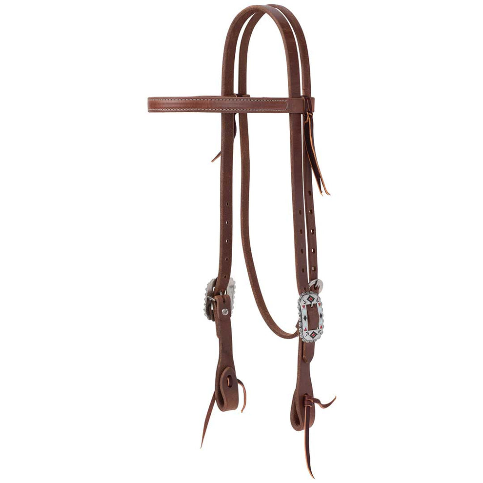 Weaver ProTack Headstall with Native Inspired Hardware