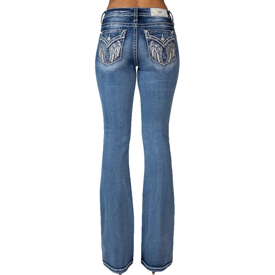 Miss Me M5082B144 Womens Wing Mid Rise Bootcut Jeans Medium Blue – J.C.  Western® Wear