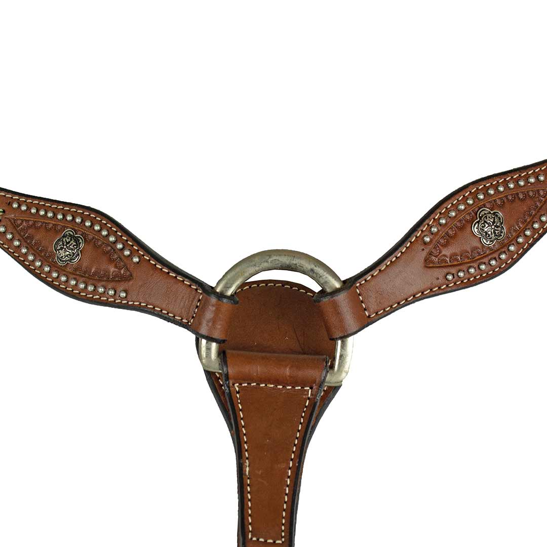 True North Trading Beveled Breast Collar with Conchos